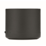 Haut-parleur sans fil avec boîtier en matériau recyclé 3W couleur noir troisième vue