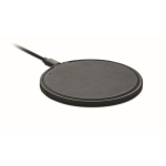 Chargeur sans fil à charge rapide en plastique recyclé 15W couleur noir