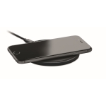 Chargeur sans fil à charge rapide en plastique recyclé 15W couleur noir troisième vue