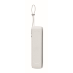 Powerbank avec dragonne et câble USB à prise de type-C 10 000 mAh couleur blanc huitième vue