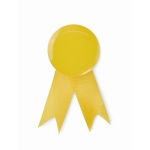 Ruban broche commémoratif coloris au choix avec épinglette métallique couleur jaune