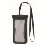Pochette pour téléphone étanche avec cordon réglable et amovible couleur noir troisième vue