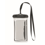 Pochette pour téléphone étanche avec cordon réglable et amovible couleur noir troisième vue