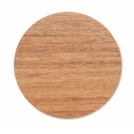 Chargeur sans fil circulaire en bois d'acacia 15W couleur noir sixième vue