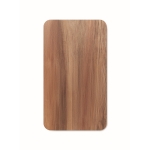Chargeur sans fil rectangulaire en bois d'acacia 15W couleur noir cinquième vue