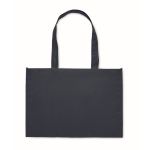 Sac cabas en RPET non tissé couleur unie avec longues anses 80 g/m² couleur bleu troisième vue