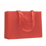 Sac cabas en RPET non tissé couleur unie avec longues anses 80 g/m² couleur rouge