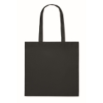 Sac de shopping en RPET non tissé à longues anses 80 g/m² couleur noir deuxième vue