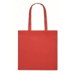 Sac de shopping en RPET non tissé à longues anses 80 g/m² couleur rouge deuxième vue