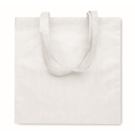 Sac de shopping en RPET non tissé à longues anses 80 g/m² couleur blanc