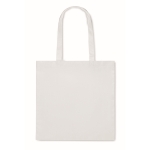 Sac de shopping en RPET non tissé à longues anses 80 g/m² couleur blanc deuxième vue