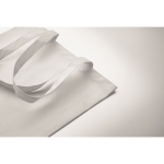 Sac de shopping en RPET non tissé à longues anses 80 g/m² couleur blanc troisième vue photographique