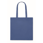 Sac de shopping en RPET non tissé à longues anses 80 g/m² couleur bleu roi
