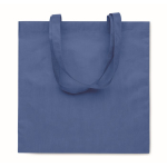 Sac de shopping en RPET non tissé à longues anses 80 g/m² couleur bleu roi deuxième vue