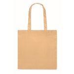 Sac de shopping en RPET non tissé à longues anses 80 g/m² couleur ivoire