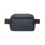 Sac banane en RPET avec poche arrière invisible couleur bleu quatrième vue