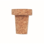 Bouchon de liège simple en 100 % liège pour bouteilles de vin couleur beige quatrième vue