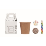 Kit de culture pour enfants graines de fleurs et crayon multicolore couleur multicolore quatrième vue