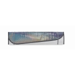 Pare-soleil pliable pour voiture avec mousse intérieure de 2 mm couleur argenté mat troisième vue