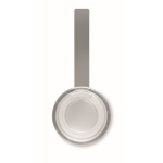 Bouteille en inox avec couvercle et anse en silicone assortie 650 ml couleur argenté mat septième vue