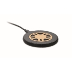 Chargeur rapide sans fil en forme de pneu de voiture 15W couleur bois
