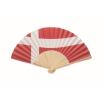 Éventail en bambou avec différents drapeaux européens couleur multicolore