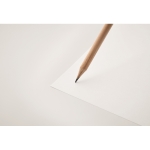 Crayon classique au coloris naturel avec gomme couleur bois troisième vue photographique