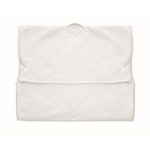 Serviette de bain en coton blanc avec capuche pour bébé 300 g/m² couleur blanc