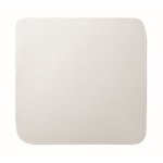 Serviette de bain en coton blanc avec capuche pour bébé 300 g/m² couleur blanc troisième vue