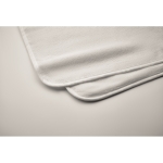 Serviette de bain en coton blanc avec capuche pour bébé 300 g/m² couleur blanc quatrième vue photographique