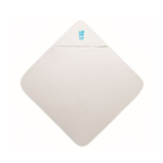 Serviette de bain en coton blanc avec capuche pour bébé 300 g/m² vue avec zone d'impression