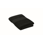 Serviette de bain en coton 100% bio douce et absorbante 360 g/m² 50x30 couleur noir