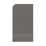 Serviette de bain en coton 100% bio douce et absorbante 360 g/m² 50x30 couleur gris deuxième vue