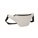 Sac banane en cuir synthétique souple à sangle large ajustable couleur blanc