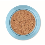 Bouteille Tritan Renew™ avec bouchon rond en liège 500 ml couleur bleu transparent quatrième vue