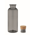 Bouteille Tritan Renew™ avec bouchon rond en liège 500 ml couleur gris transparent troisième vue