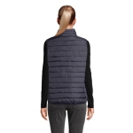 Gilet sans manche femme en duvet SOL'S Stream 280 g/m² couleur bleu marine deuxième vue photographique