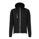Veste softshell col montant, intérieur micropolaire 300 g/m² couleur noir première vue