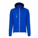 Veste softshell col montant, intérieur micropolaire 300 g/m² couleur bleu première vue
