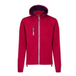 Veste softshell col montant, intérieur micropolaire 300 g/m² couleur rouge première vue