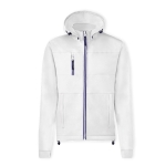 Veste softshell col montant, intérieur micropolaire 300 g/m² couleur blanc première vue