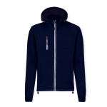 Veste softshell col montant, intérieur micropolaire 300 g/m² couleur bleu marine première vue