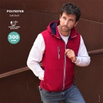 Veste softshell sans manches col, micropolaire 300 g/m² couleur noir