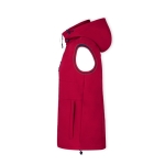 Veste softshell sans manches col, micropolaire 300 g/m² couleur rouge deuxième vue