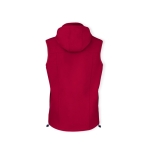 Veste softshell sans manches col, micropolaire 300 g/m² couleur rouge troisième vue