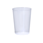 Gobelet réutilisable en plastique à finition translucide 600ml couleur transparent première vue