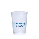 Gobelet réutilisable en plastique à finition translucide 600ml vue principale