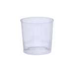 Gobelet bas réutilisable en plastique à finition translucide 330ml couleur transparent première vue