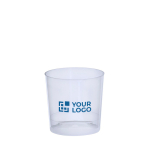 Gobelet bas réutilisable en plastique à finition translucide 330ml vue principale
