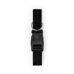 Collier en polyester avec sangle réglable et fermeture à cliquet couleur noir première vue